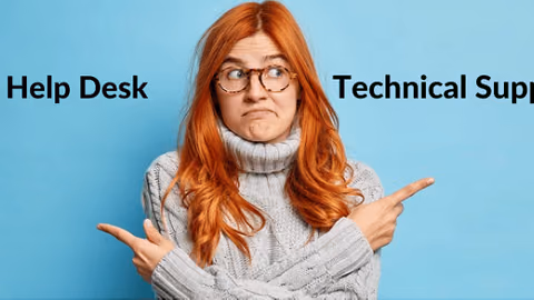 difference between it help desk technical support