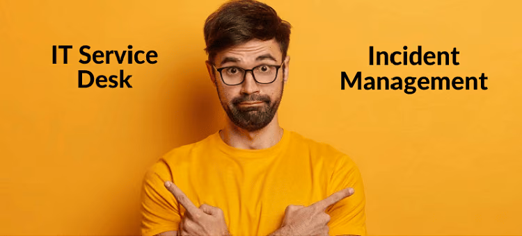 difference between it service desk and incident management