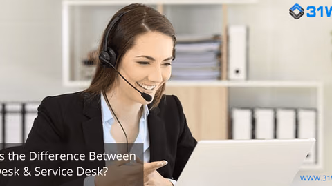 what is the difference between help desk and service desk