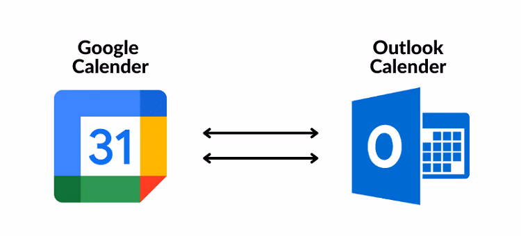 how to share ms outlook calendar with google