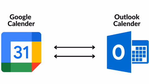 how to share ms outlook calendar with google